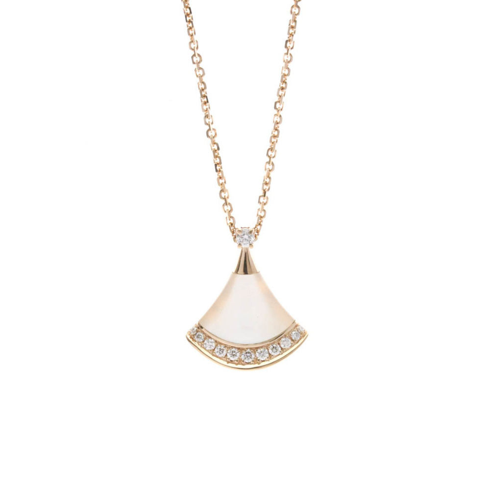 Bvlgari Diva Dream Diamond Necklace Pink Gold (18K) Diamond,Mother Of Pearl M...